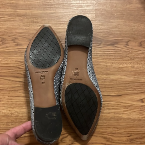 DONALD J PLINER Women's Ava Pointed Toe Metallic Loafers Silver Size 8M - Picture 9 of 12